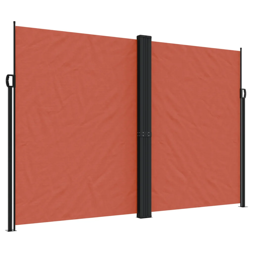 Lahtitõmmatav terrassi privaatsussein, terrakota, 220 x 1200 cm