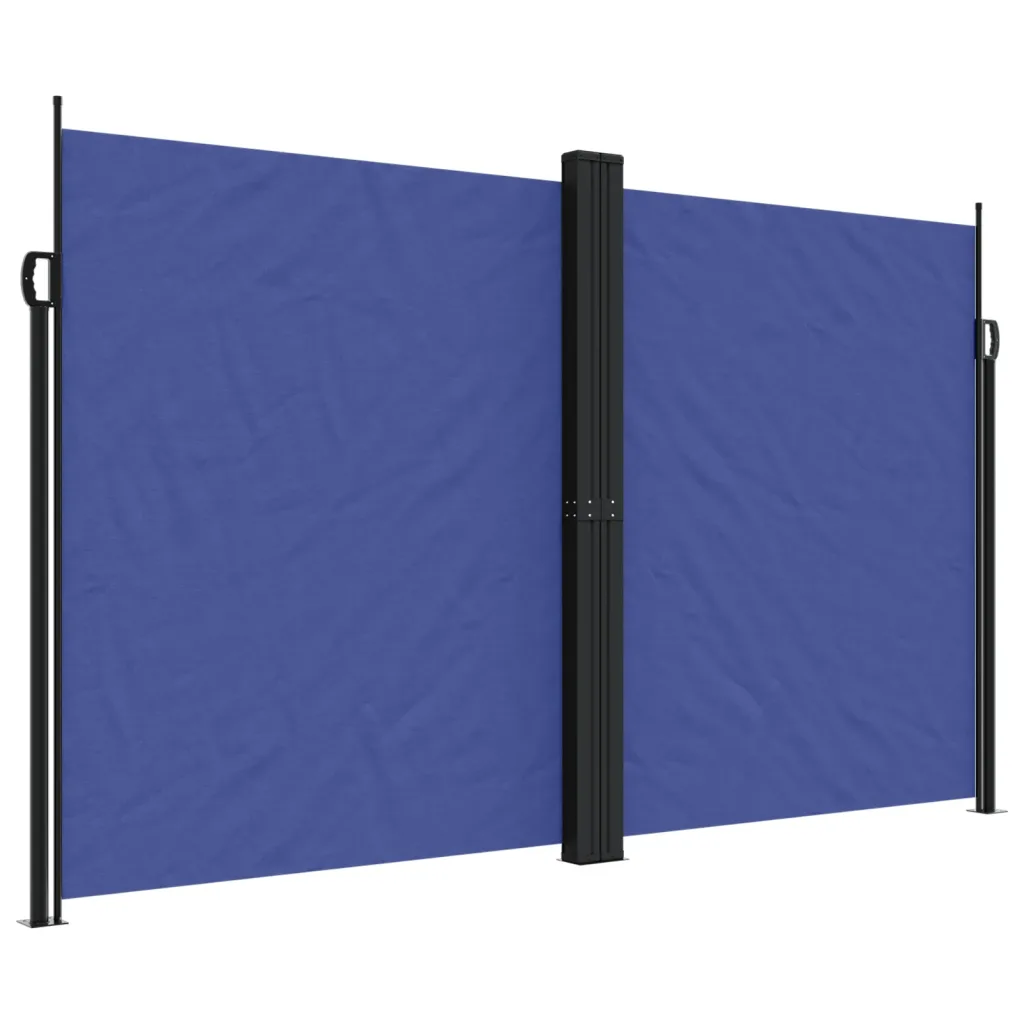 Lahtitõmmatav terrassi privaatsussein, sinine, 200 x 1200 cm