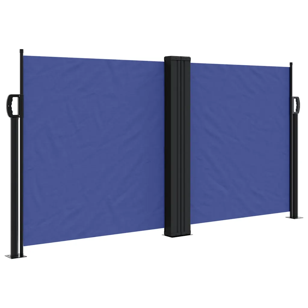 Lahtitõmmatav terrassi privaatsussein, sinine, 120 x 600 cm