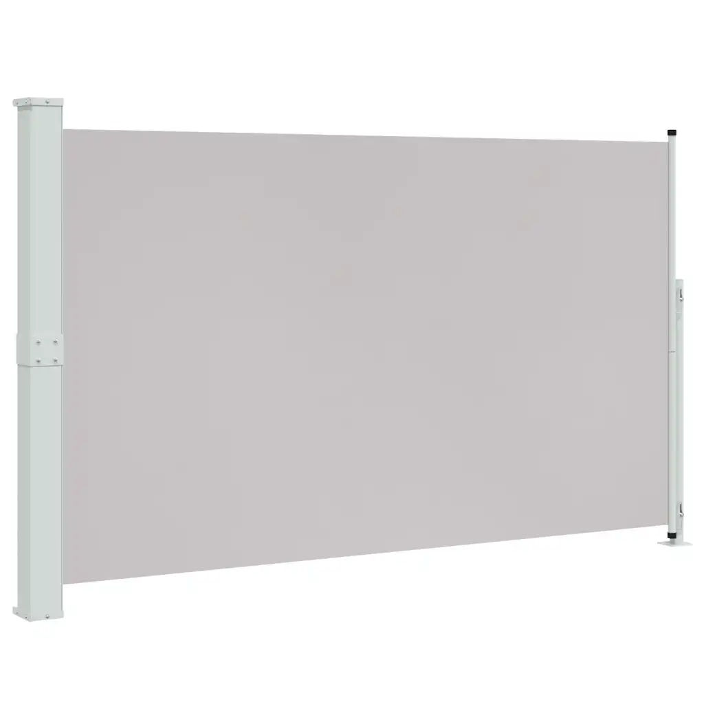 Lahtitõmmatav terrassisirm privaatsuse ja tuulekaitsega, hall, 180 x 300 cm