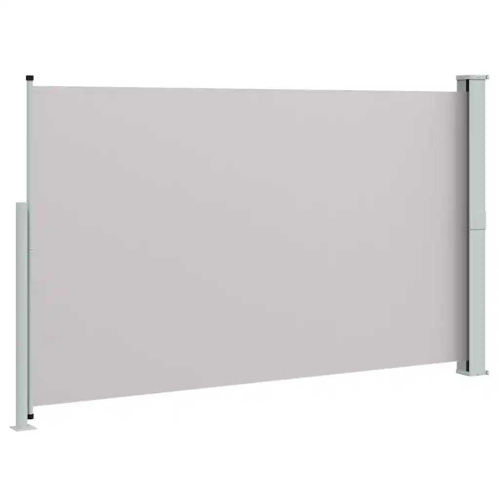 Lahtitõmmatav terrassisirm privaatsuse ja tuulekaitsega, hall, 180 x 300 cm