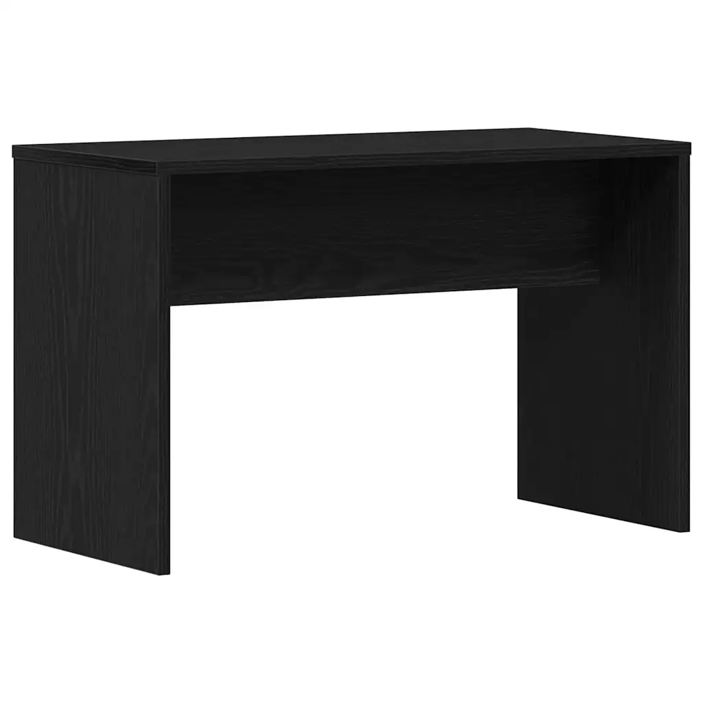LED-meigilaua ja pingiga komplekt, must tamm, tehispuit, 60 x 40 x 140 cm