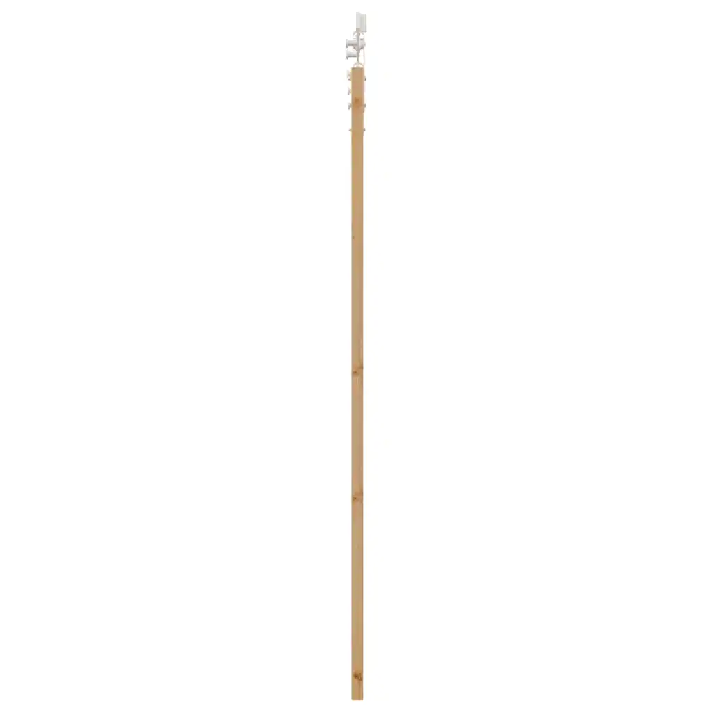 Liuguks klaasipaneelidega, pruun männipuit ja metall, 73,5 x 198,5 cm