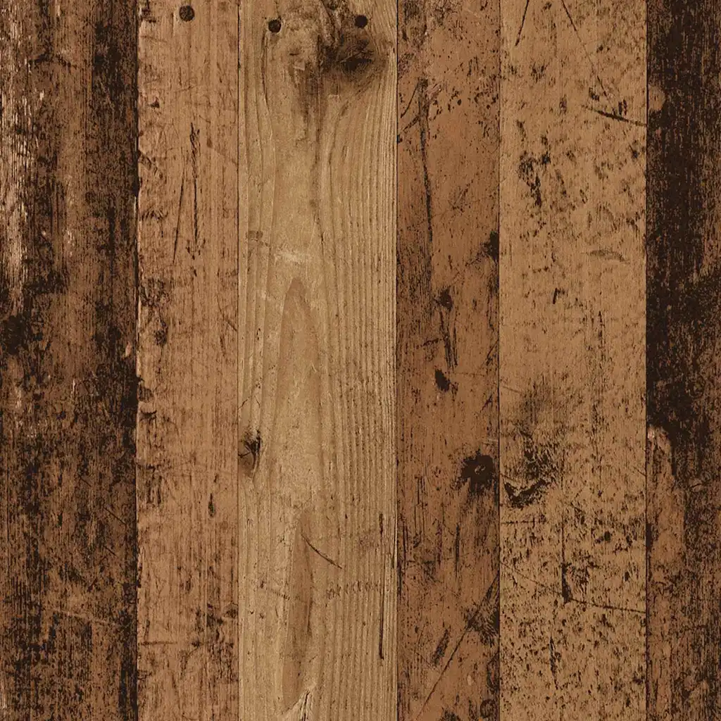 Madalkapid 4 hingedega ustega, 2 tk, vana puidu toon, tehispuit, 79 x 38 x 80 cm