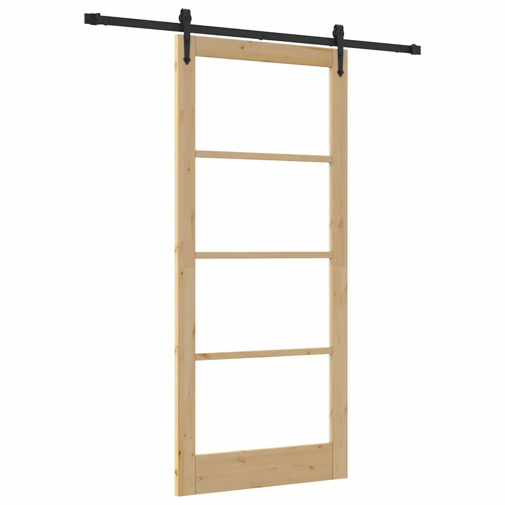 Männipuidust ja klaasist liuguks, neutraalne, 93 x 211 cm