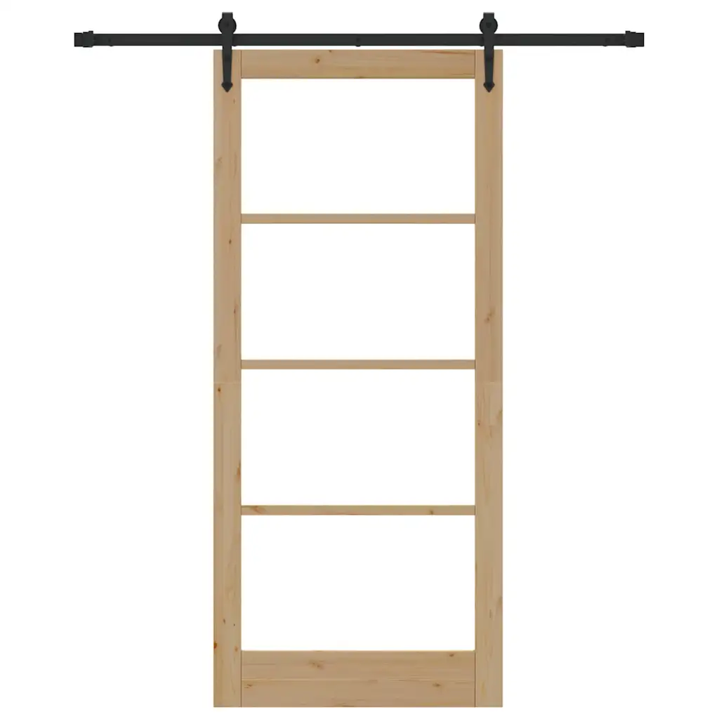 Männipuidust ja klaasist liuguks, neutraalne, 93 x 211 cm