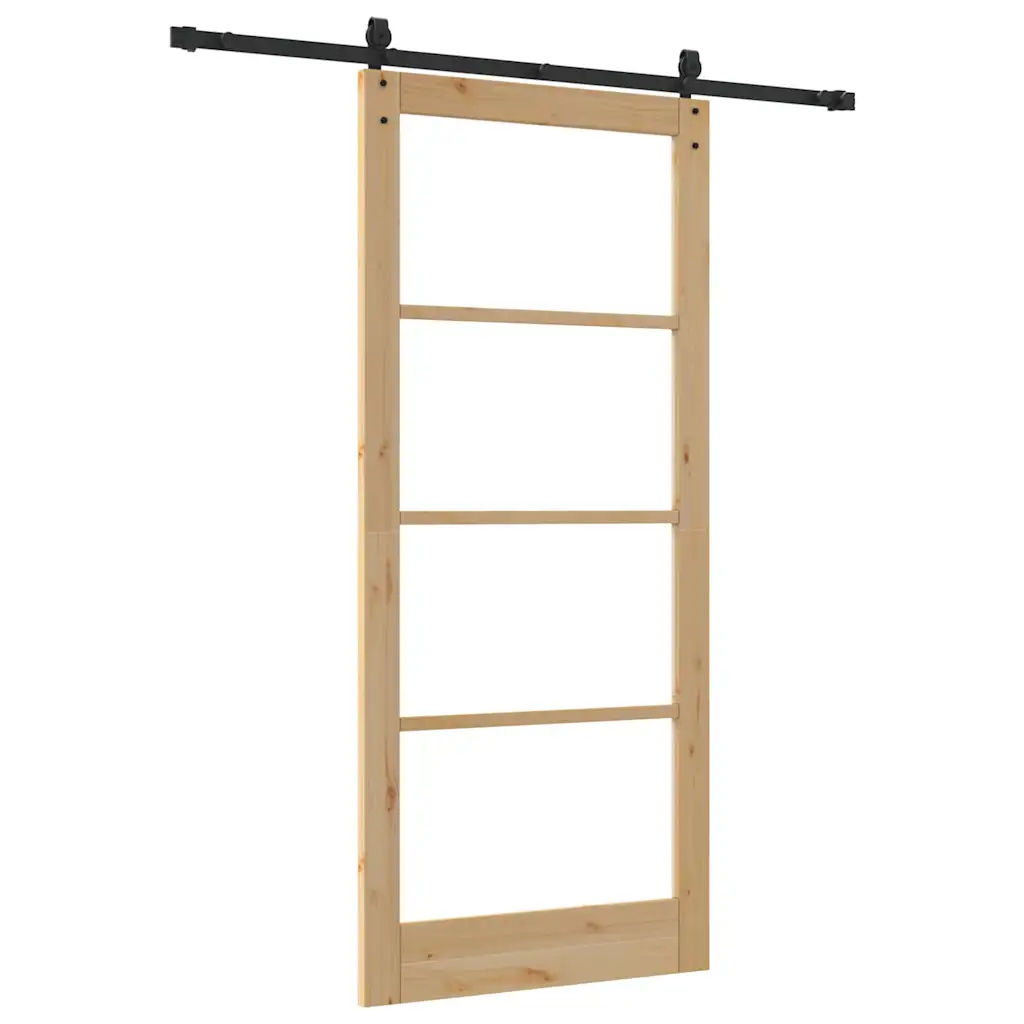 Männipuidust ja klaasist liuguks, neutraalne, 93 x 211 cm