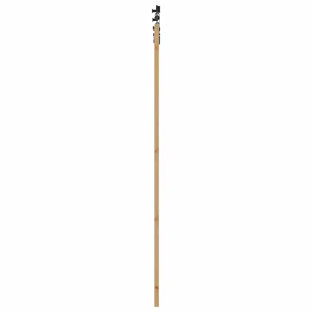 Männipuidust ja klaasist liuguks ORKDAL, naturaalne ja must, 93 x 232 cm