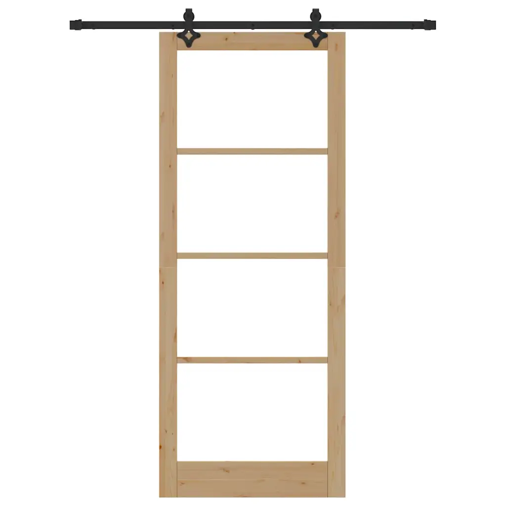 Liuguks ORKDAL männi ja klaasiga, loodustoonis ja must, 93 x 232 cm