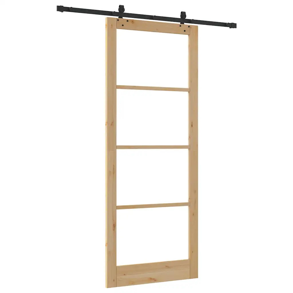 Liuguks ORKDAL männi ja klaasiga, loodustoonis ja must, 93 x 232 cm