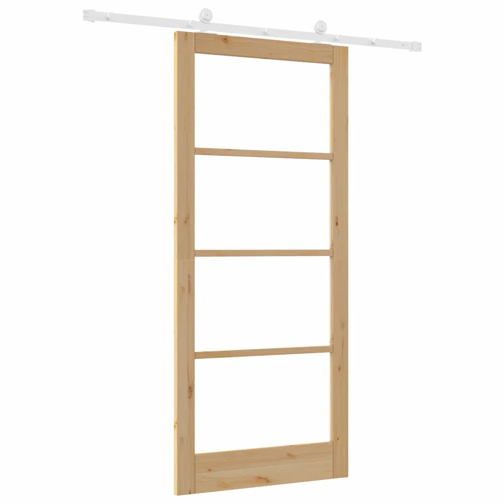 Männipuidust ja klaasist lükanduks ORKDAL, neutraalne, 93 x 211 cm