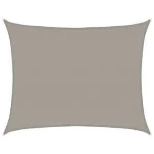 Päikesepuri 6 x 7 m, helehall HDPE ristkülik, 160 g/m²
