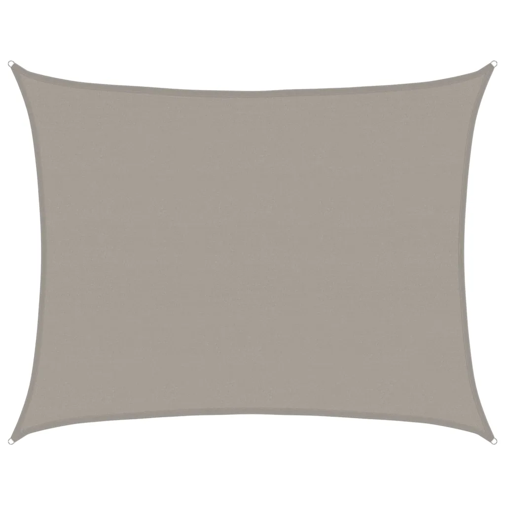 Päikesepuri 6 x 7 m, helehall HDPE ristkülik, 160 g/m²