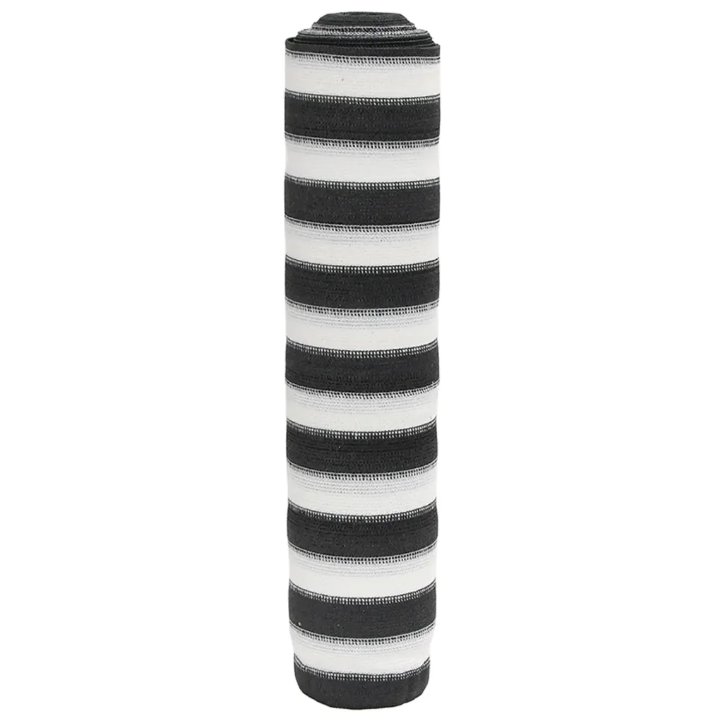 HDPE privaatsusvõrk rõdule ja aeda, antratsiit-valge, 2 x 10 m, 195 g/m²