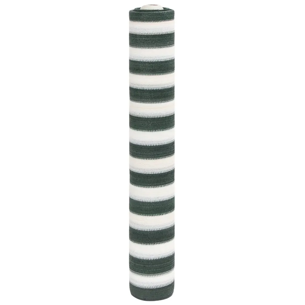 Privaatsusvõrk rõdule ja aeda, roheline-valge HDPE, 1,5 x 10 m, 150 g/m²