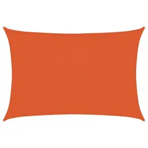 Ristkülikukujuline päikesepuri, oranž HDPE, 160 g/m², 4 x 5 m