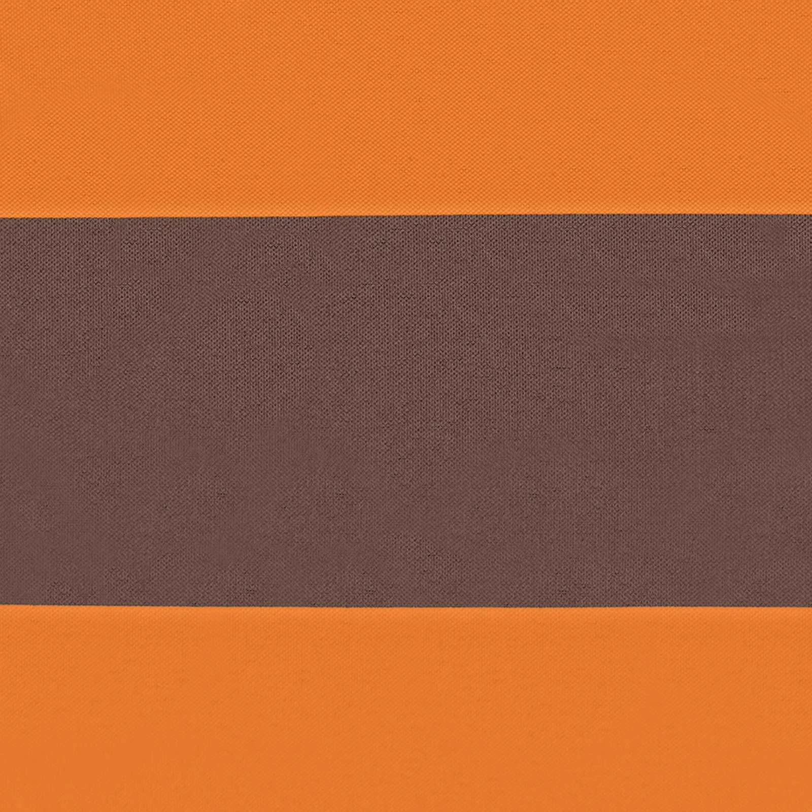 Rõdu privaatsuskate, oranž ja pruun, triibuline, 110 x 800 cm, veekindel Oxfordi kangas