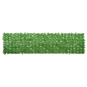 Roheliste lehtedega rõdusirm, roheline, 300 x 75 cm