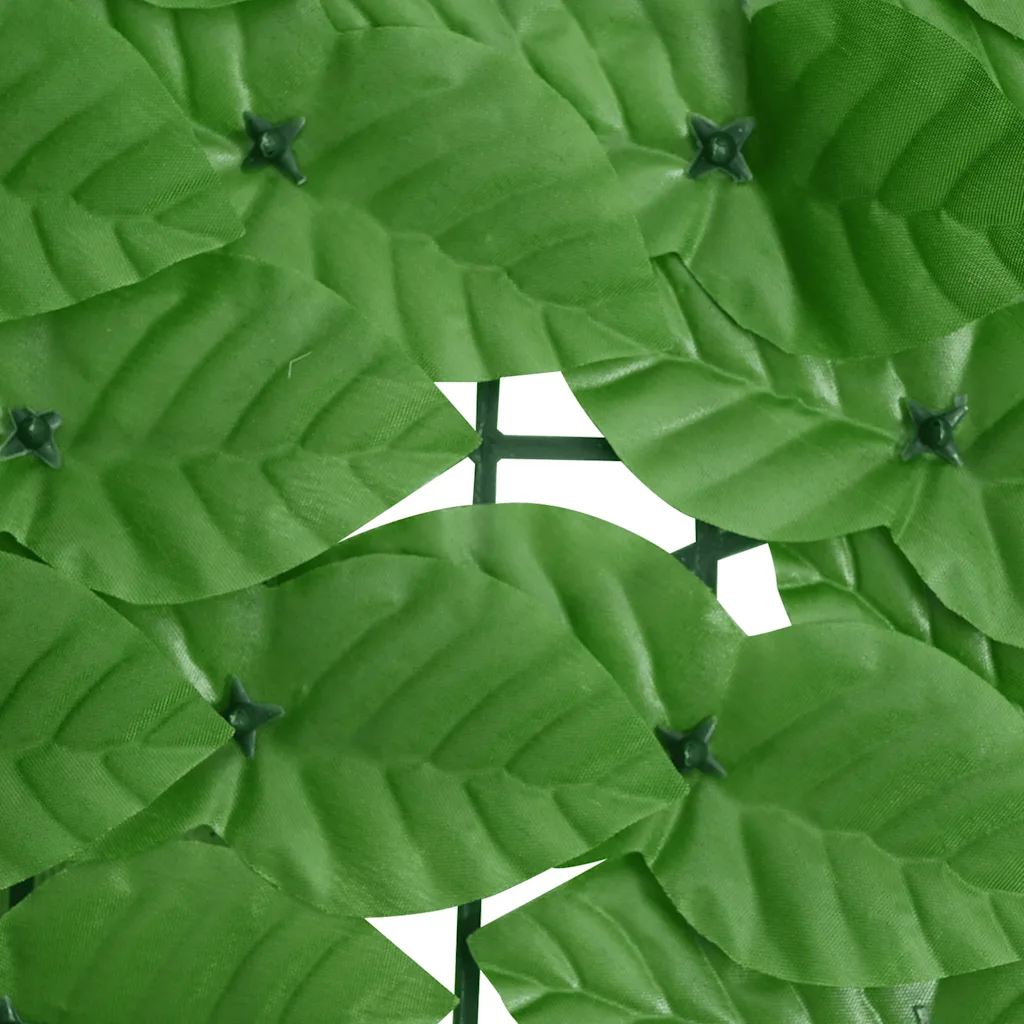 Roheliste lehtedega rõdusirm, roheline, 300 x 75 cm