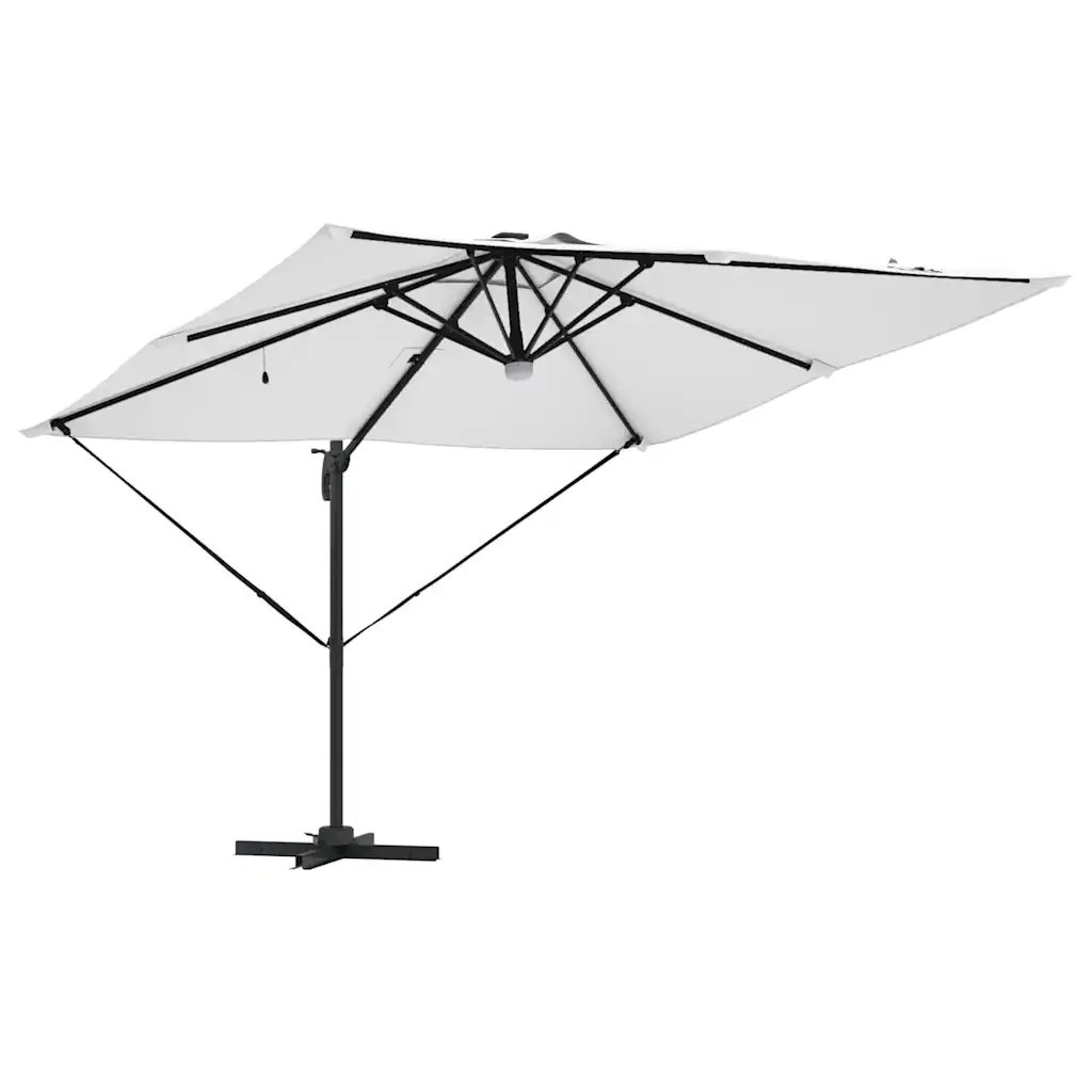 Roma päikesevari LED-valgustusega, beež, ristkülik, 286 x 284 x 270 cm, alumiinium ja polüester