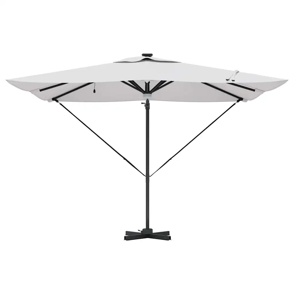 Roma päikesevari LED-valgustusega, beež, ristkülik, 286 x 284 x 270 cm, alumiinium ja polüester