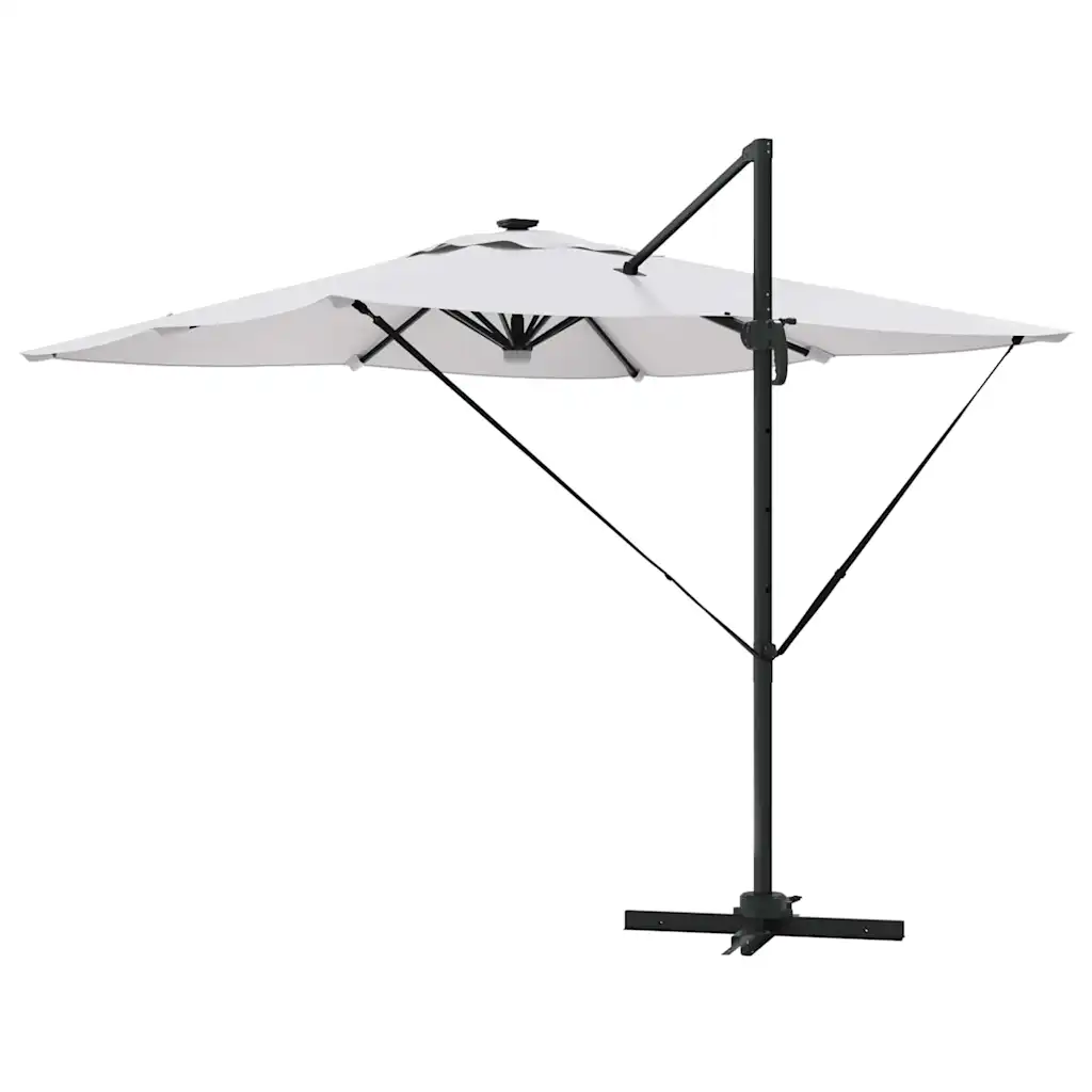 Roma päikesevari LED-valgustusega, beež, ristkülik, 286 x 284 x 270 cm, alumiinium ja polüester