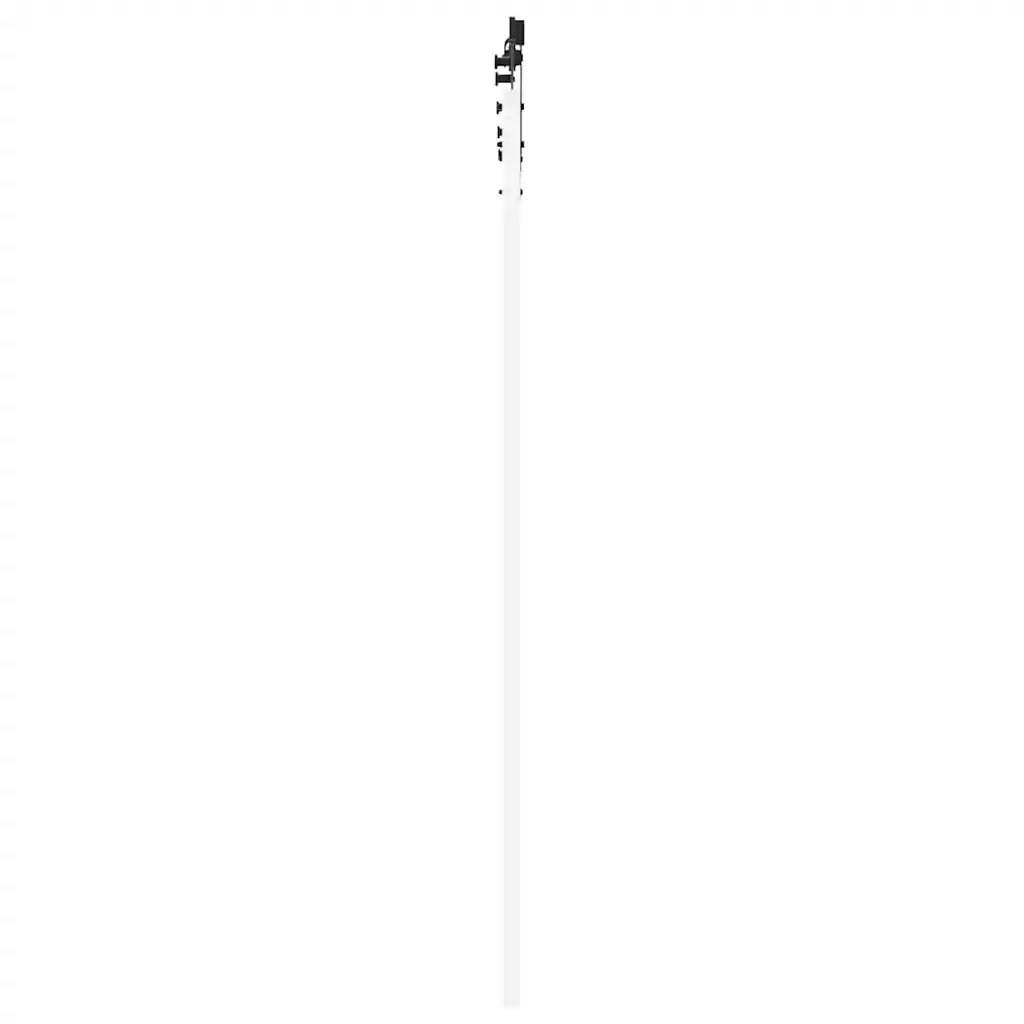 Sise-liuguks klaaspaneelidega, valge/must, männipuit ja klaas, 93 x 202 cm