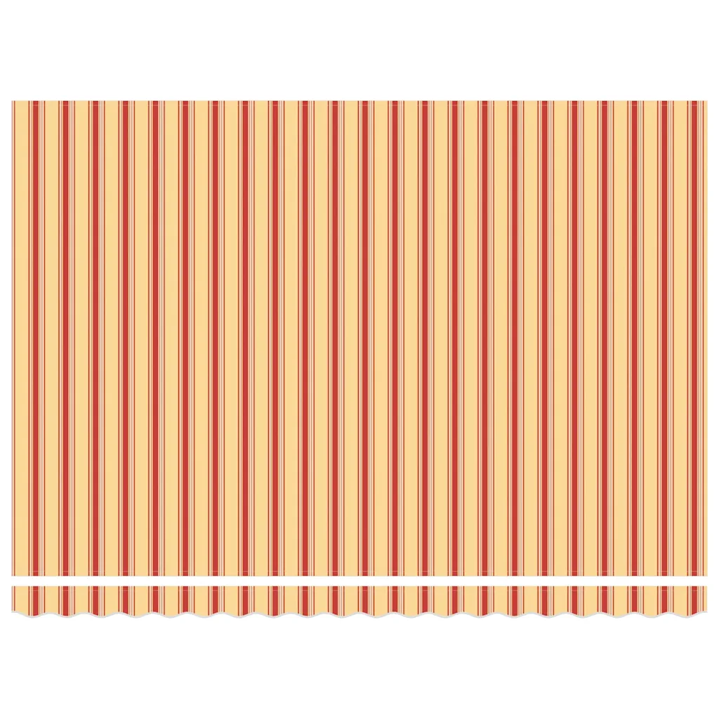 Sissetõmmatav LED-markiis kaugjuhtimisega, kollane-oranž, polüester, 450 x 350 cm