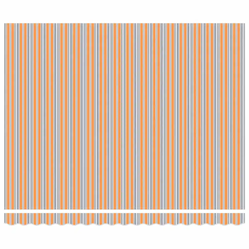 Sissetõmmatav markiiskatus terrassile kaugjuhtimise ja LED-valgustusega, mitmevärviline polüester, 400 x 350 cm