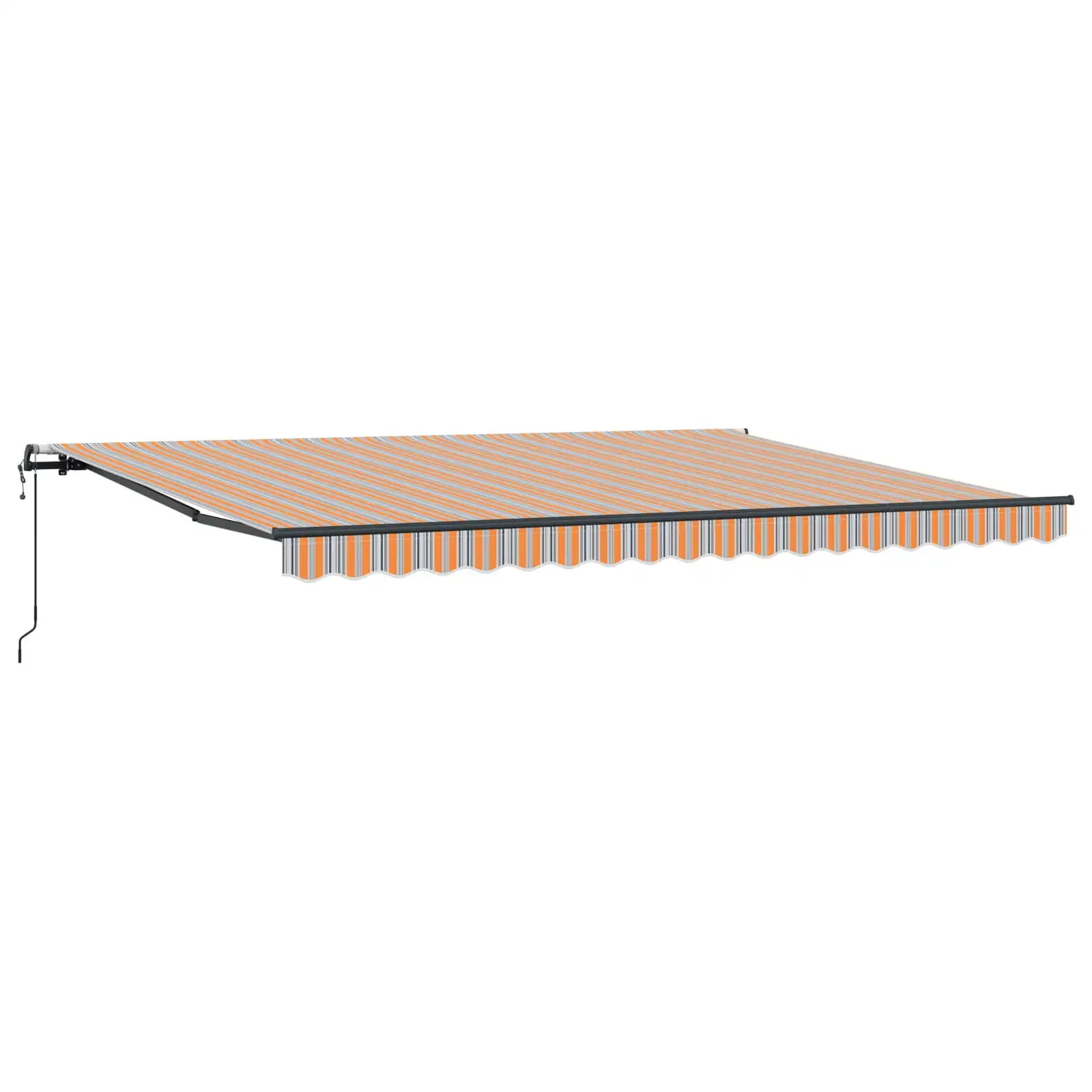 Sissetõmmatav terrassimarkiis kaugjuhtimisega, mitmevärviline, 450 x 350 cm