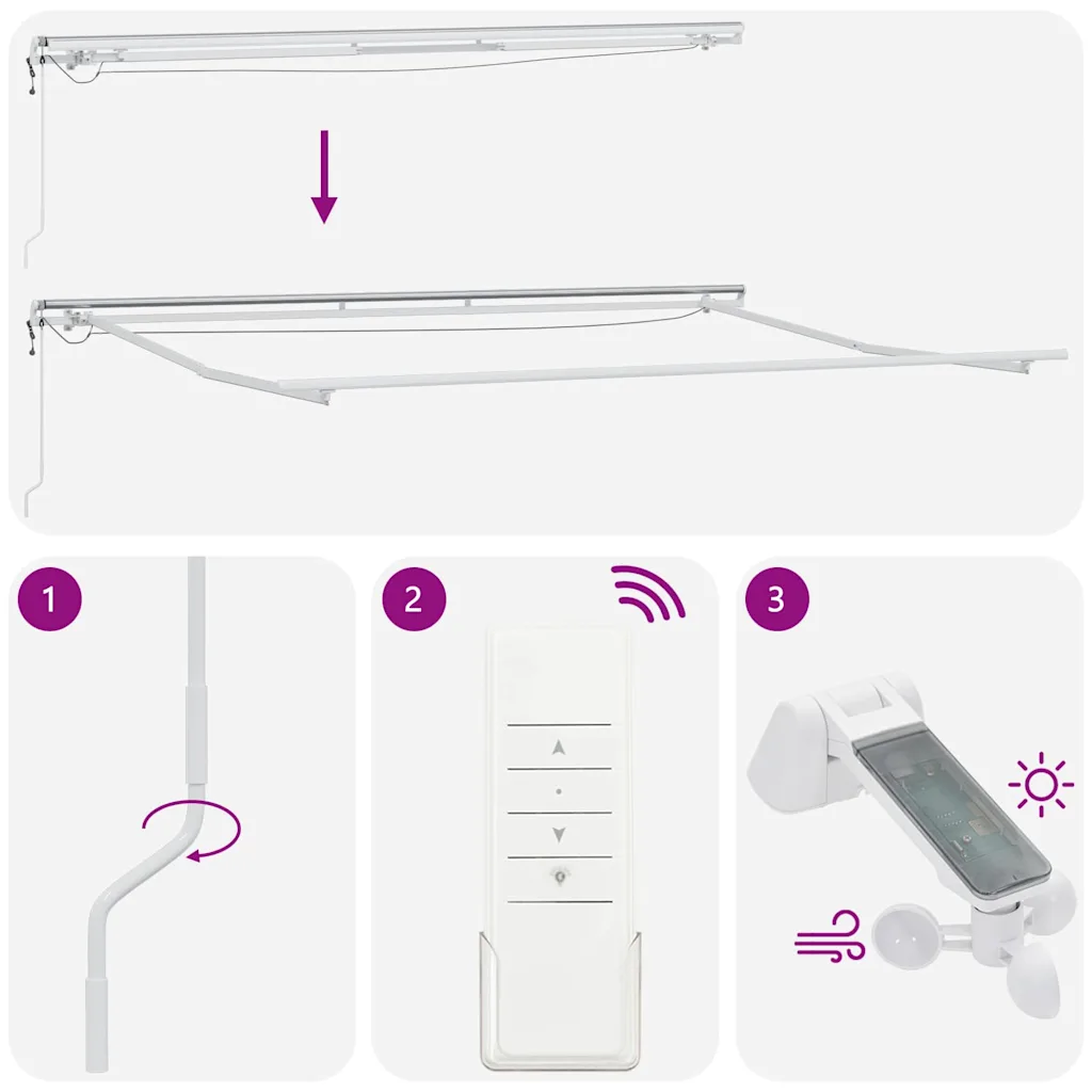 Sissetõmmatav terrassimarkiis LED-valgustuse ja anduritega, oranž-pruun, 500 x 300 cm, polüester