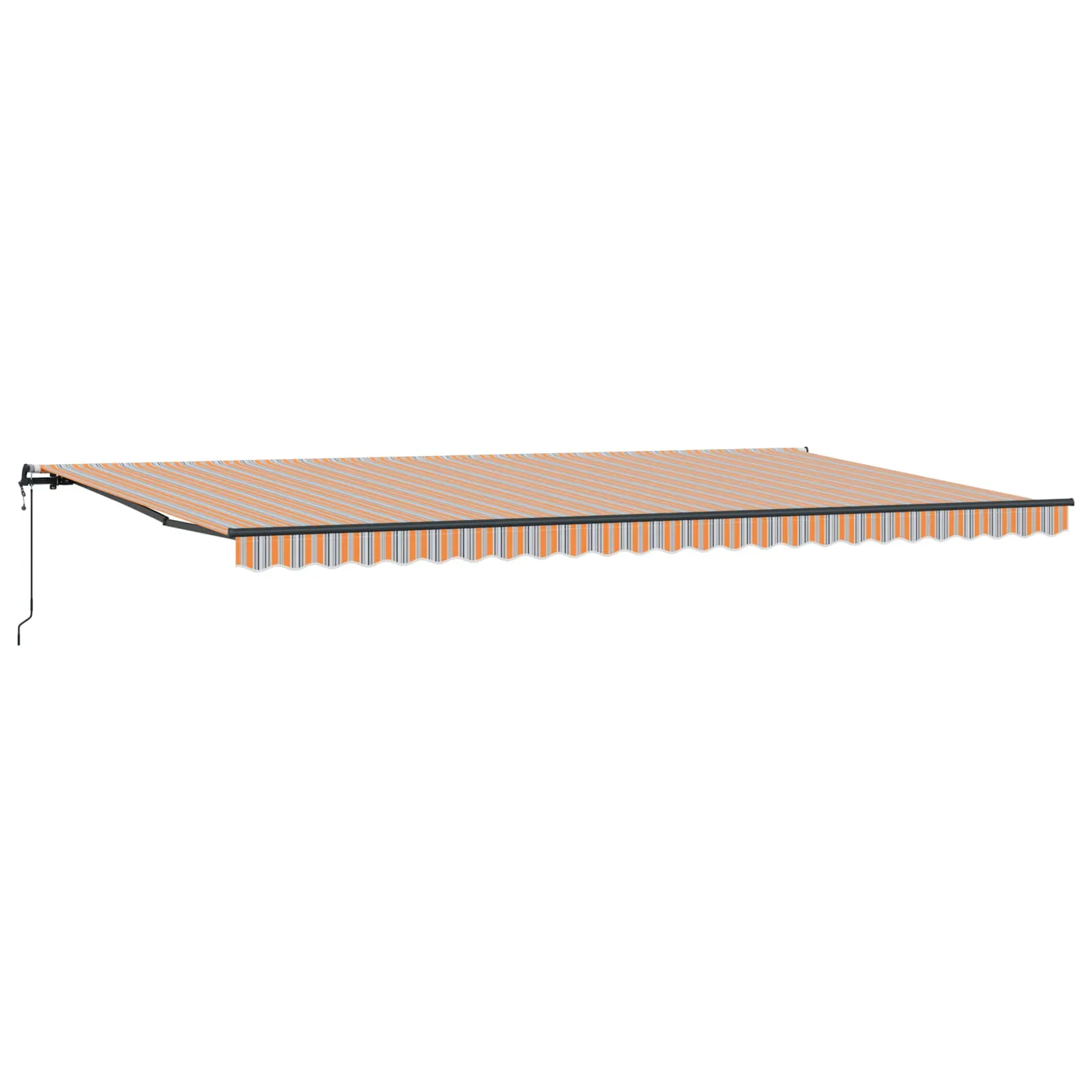 Sissetõmmatav terrassimarkiis, mitmevärviline, 600 x 300 cm