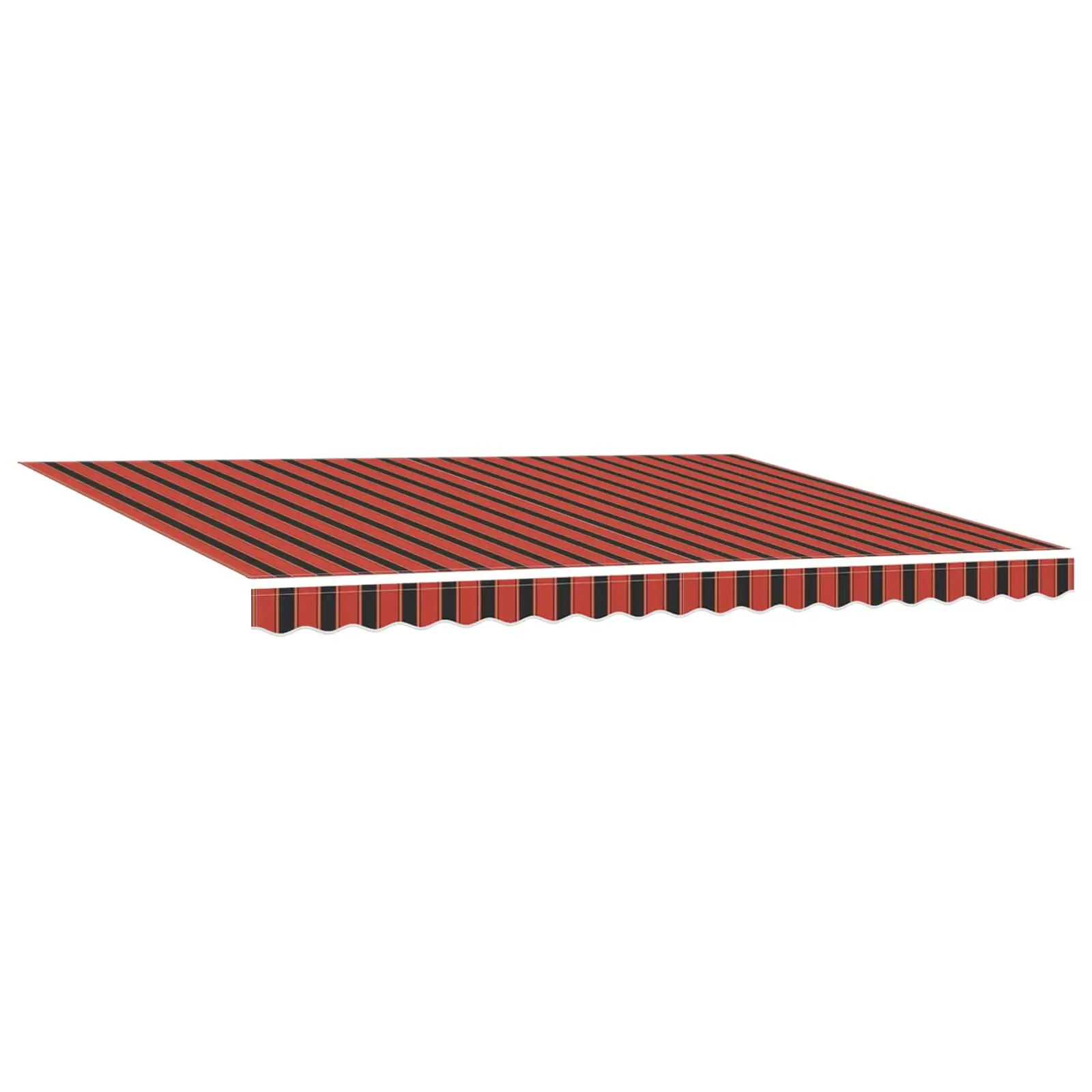 Sissetõmmatav terrassimarkiis LED-valgustusega, oranž-pruun, 450 x 350 cm