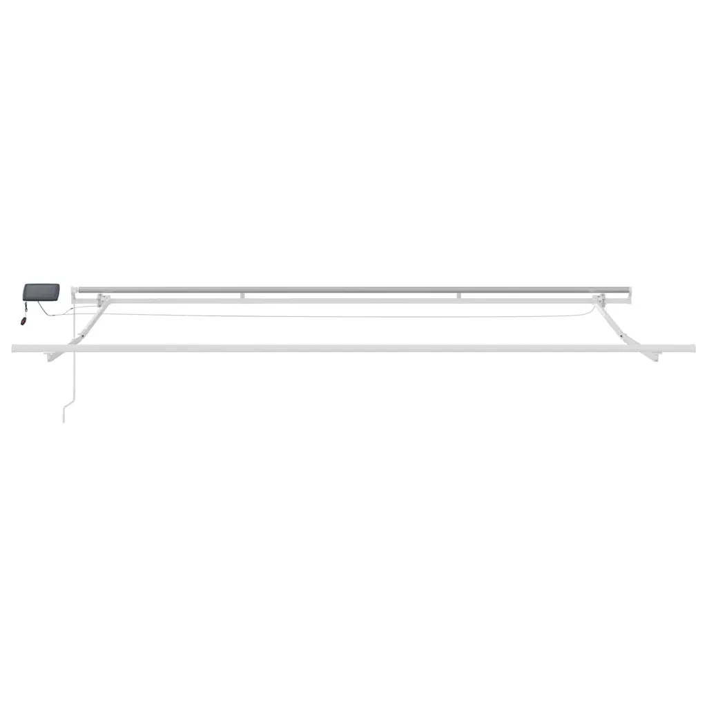 Sissetõmmatav terrassimarkiis LED-valgustusega, oranž-pruun, 450 x 350 cm