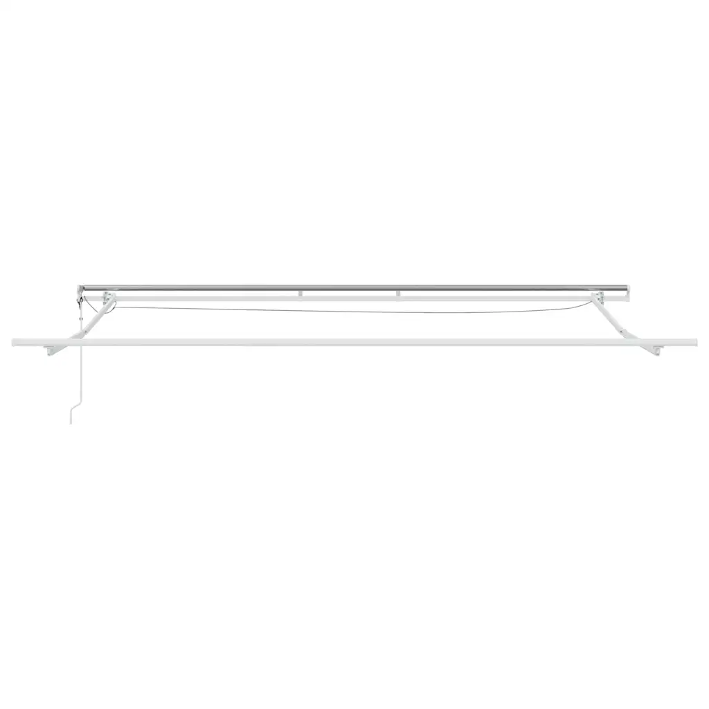 Sissetõmmatav terrassimarkiis LED-valgustusega, oranž-pruun, 450 x 350 cm, polüester
