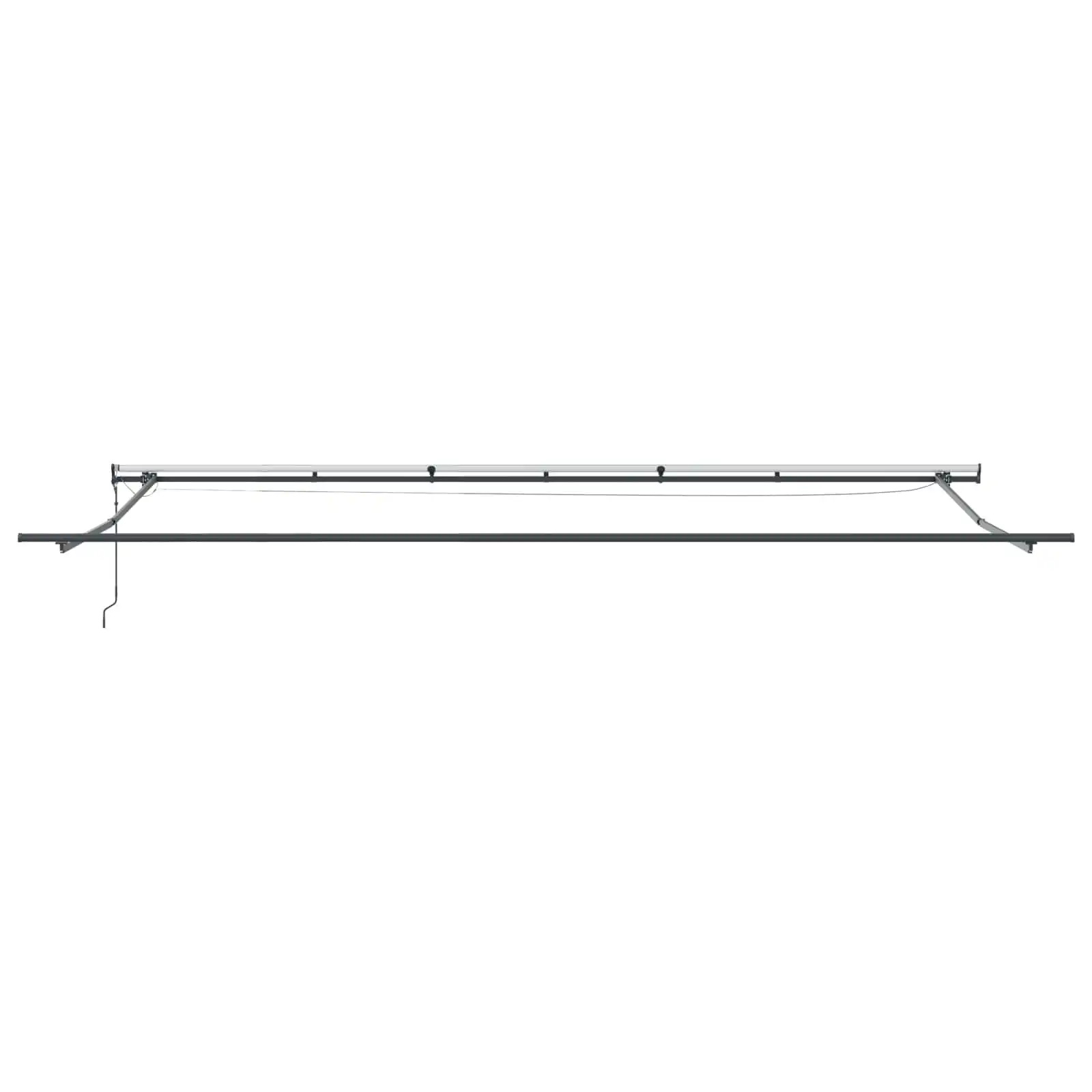 Sissetõmmatav terrassimarkiis LED-valgustuse ja kaugjuhtimisega, oranž ja pruun, 600 x 300 cm