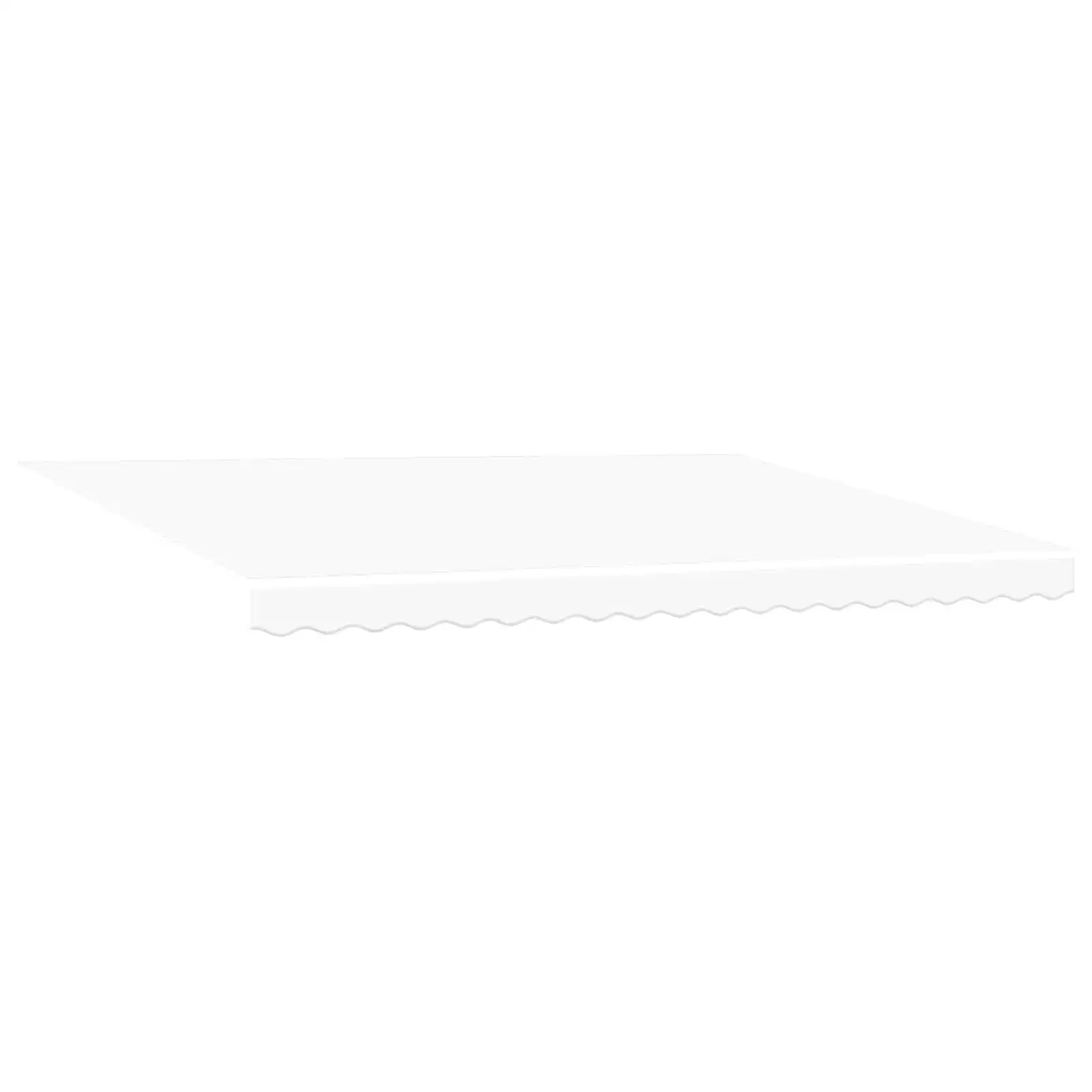 Sissetõmmatav terrassimarkiis LED-valgustusega, valge polüester, 450 x 350 cm