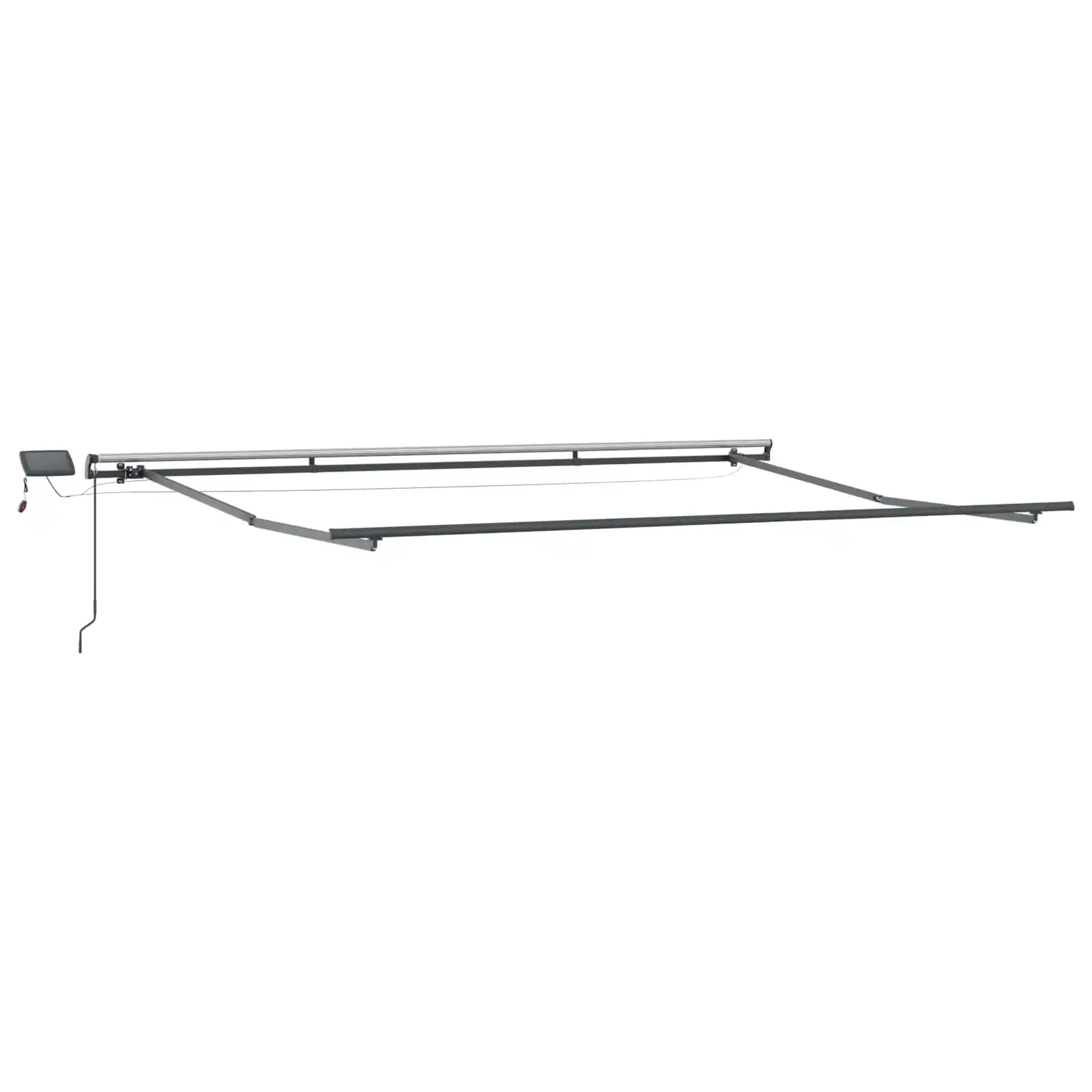 Sissetõmmatav varikatus LED-valgustusega, mitmevärviline, 450 x 350 cm