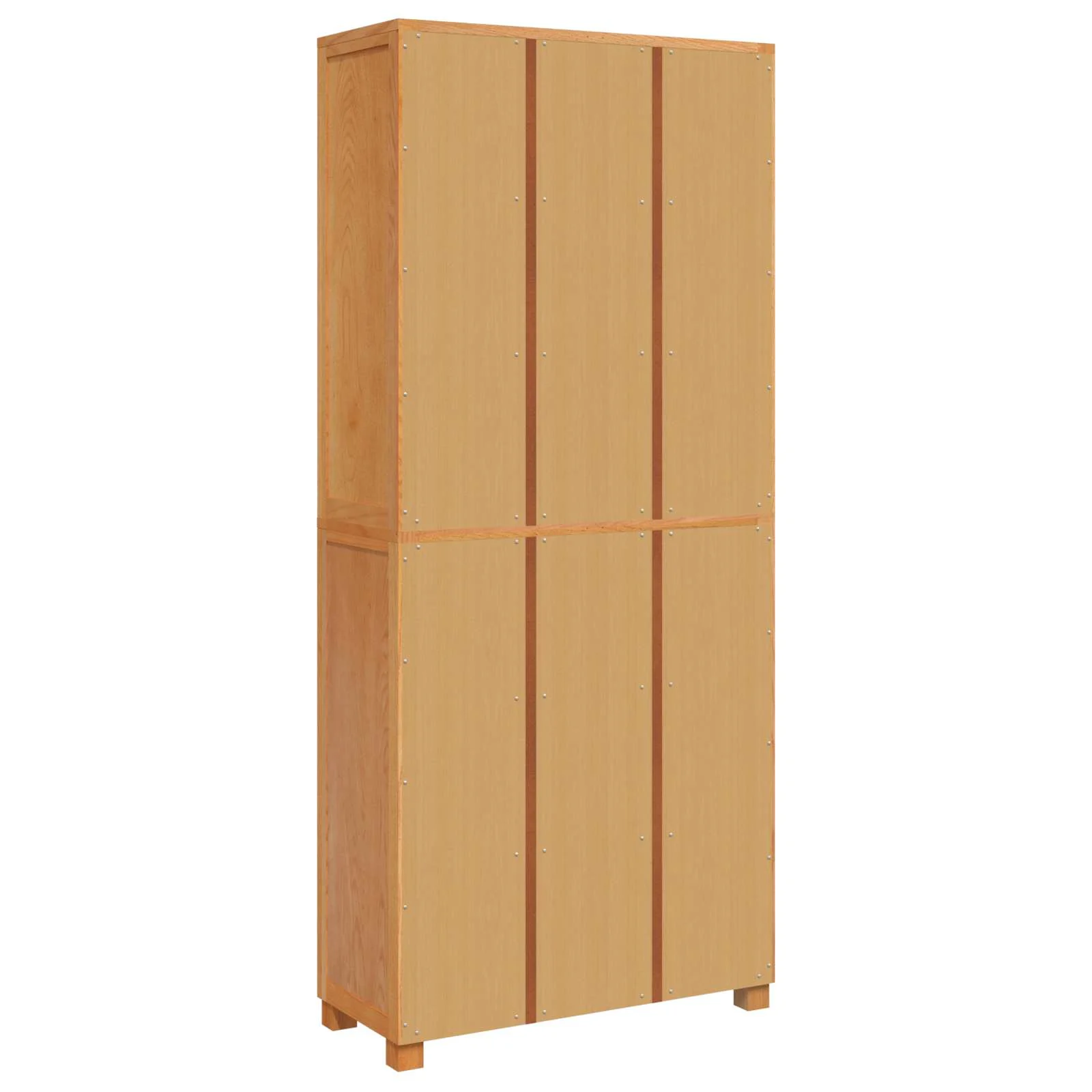 Tammepuidust raamaturiiulite komplekt, 2 tk, naturaalne, 80 x 35 x 185 cm