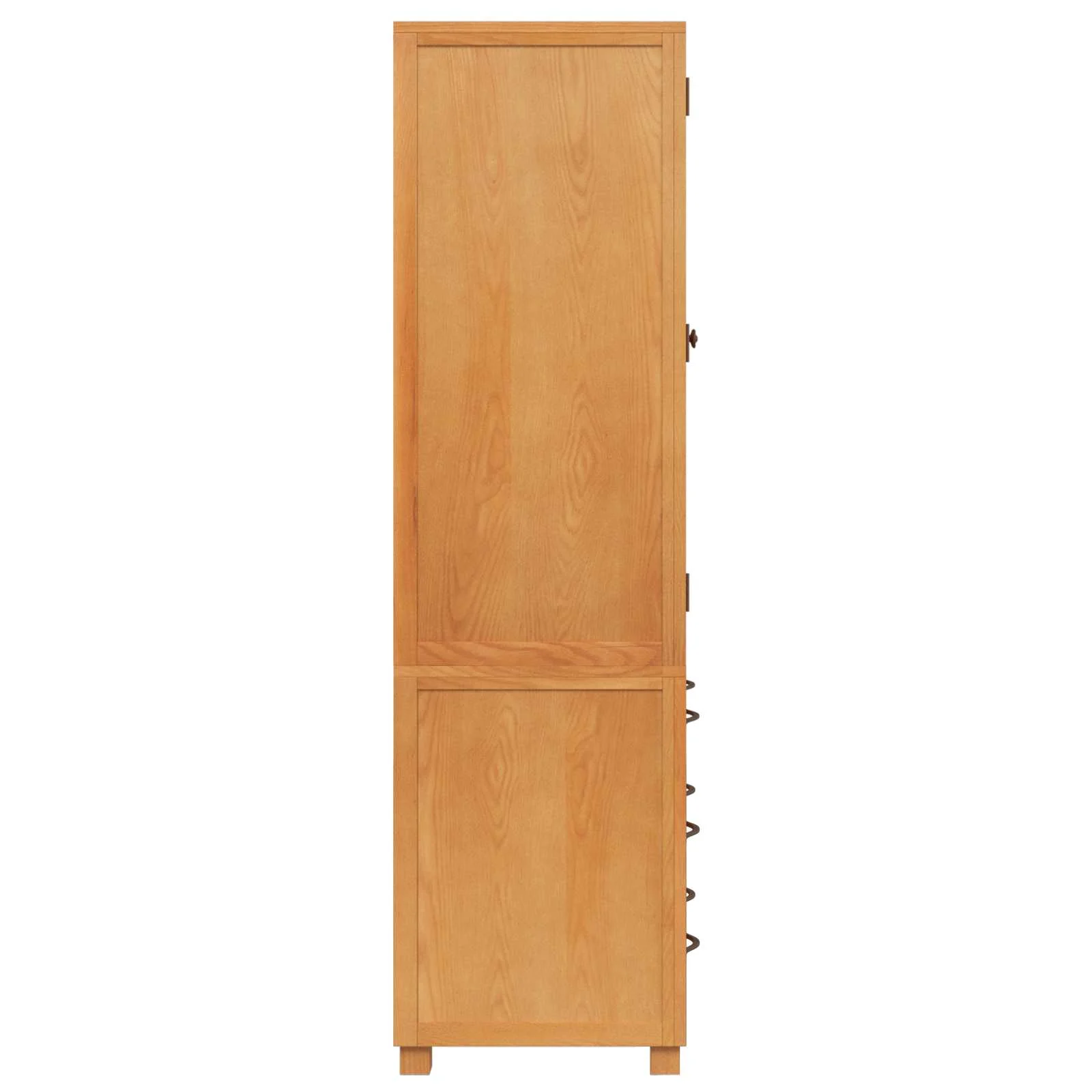 Tammepuidust kõrged hoiukapid 3 sahtliga, 2 tk, pruun, 80 x 50 x 180 cm