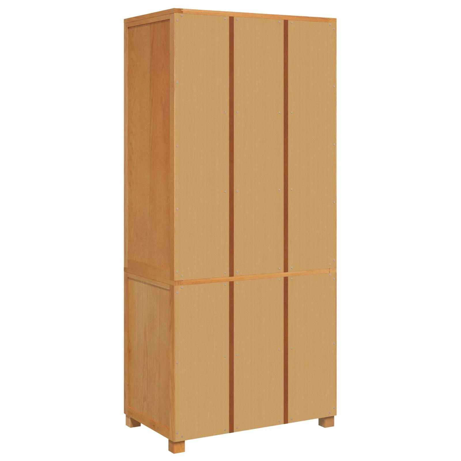 Tammepuidust kõrged hoiukapid 3 sahtliga, 2 tk, pruun, 80 x 50 x 180 cm