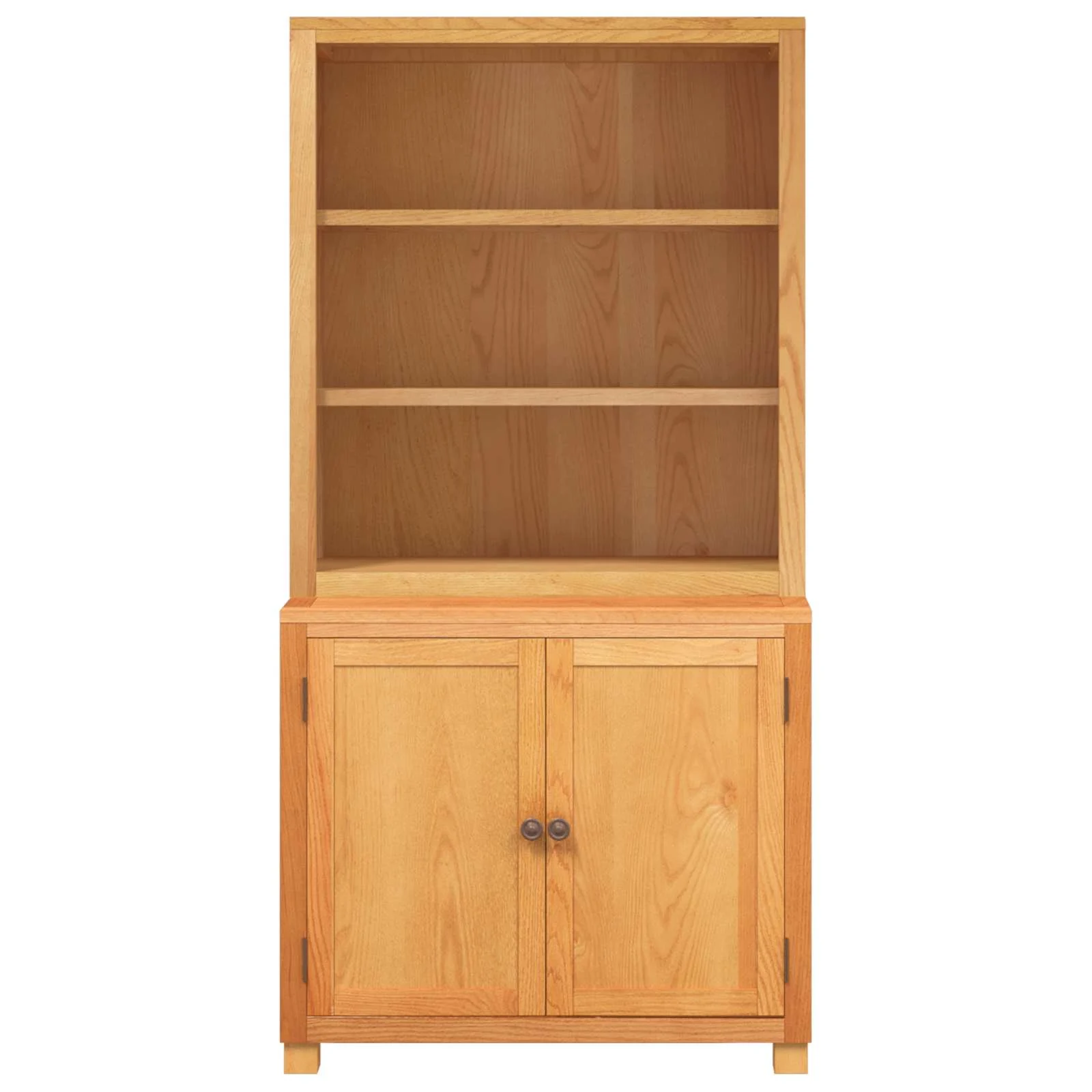 Pruun tammepuidust kõrvalkappide komplekt, 2 tk, 80 x 50 x 160 cm, kaldumisvastase kinnitusega