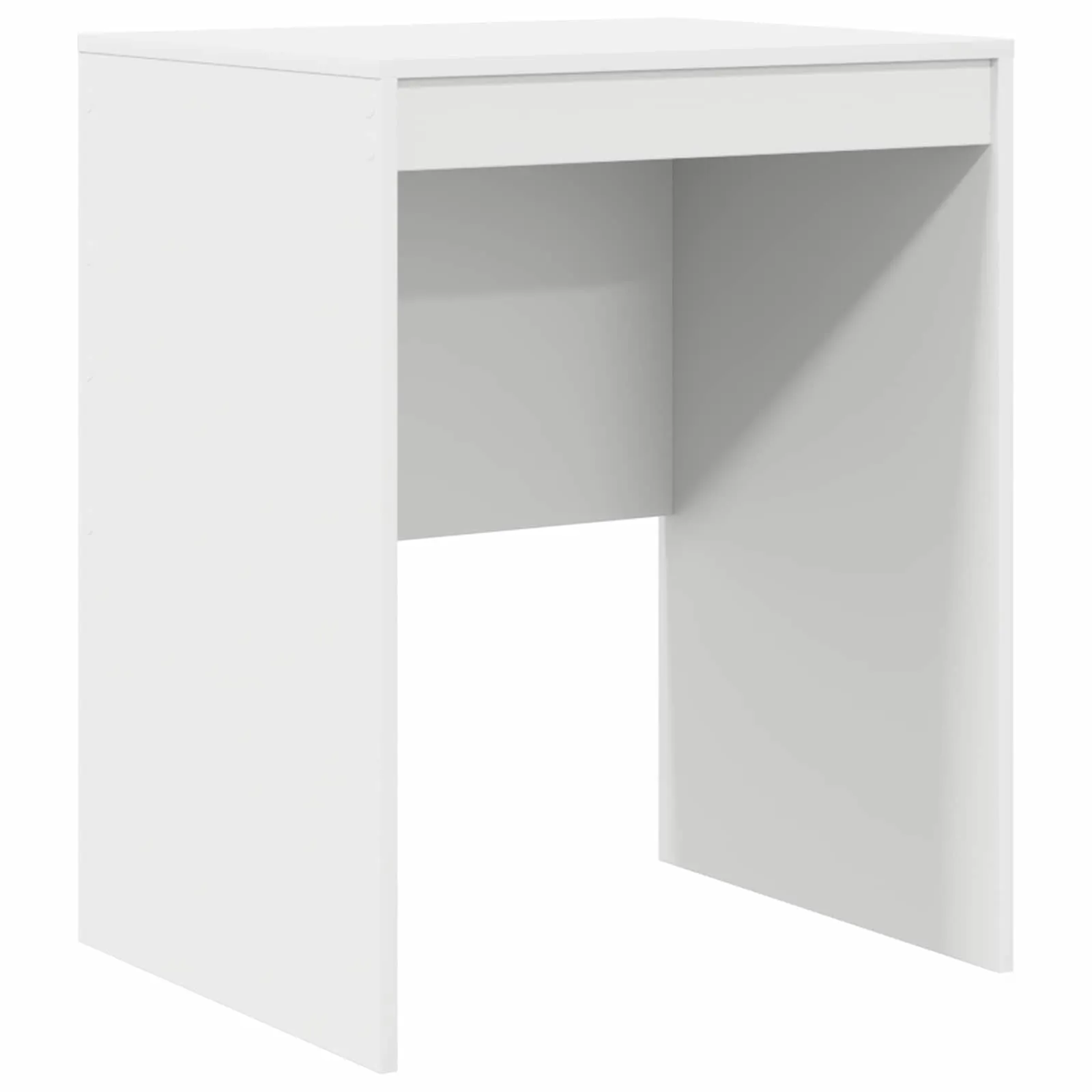 Kirjutuslaud kõrge riiulkapiga ja 2 sahtliga, 2-osaline valge komplekt, 145,5 x 40 x 127 cm