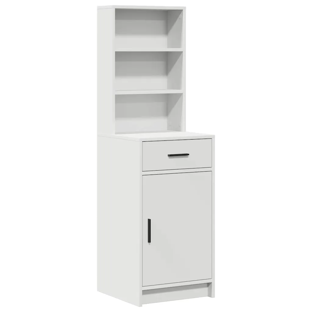 Valge LED-peegliga kosmeetikalaudade komplekt, 3-osaline, tehispuit, 158,5 x 41 x 135 cm