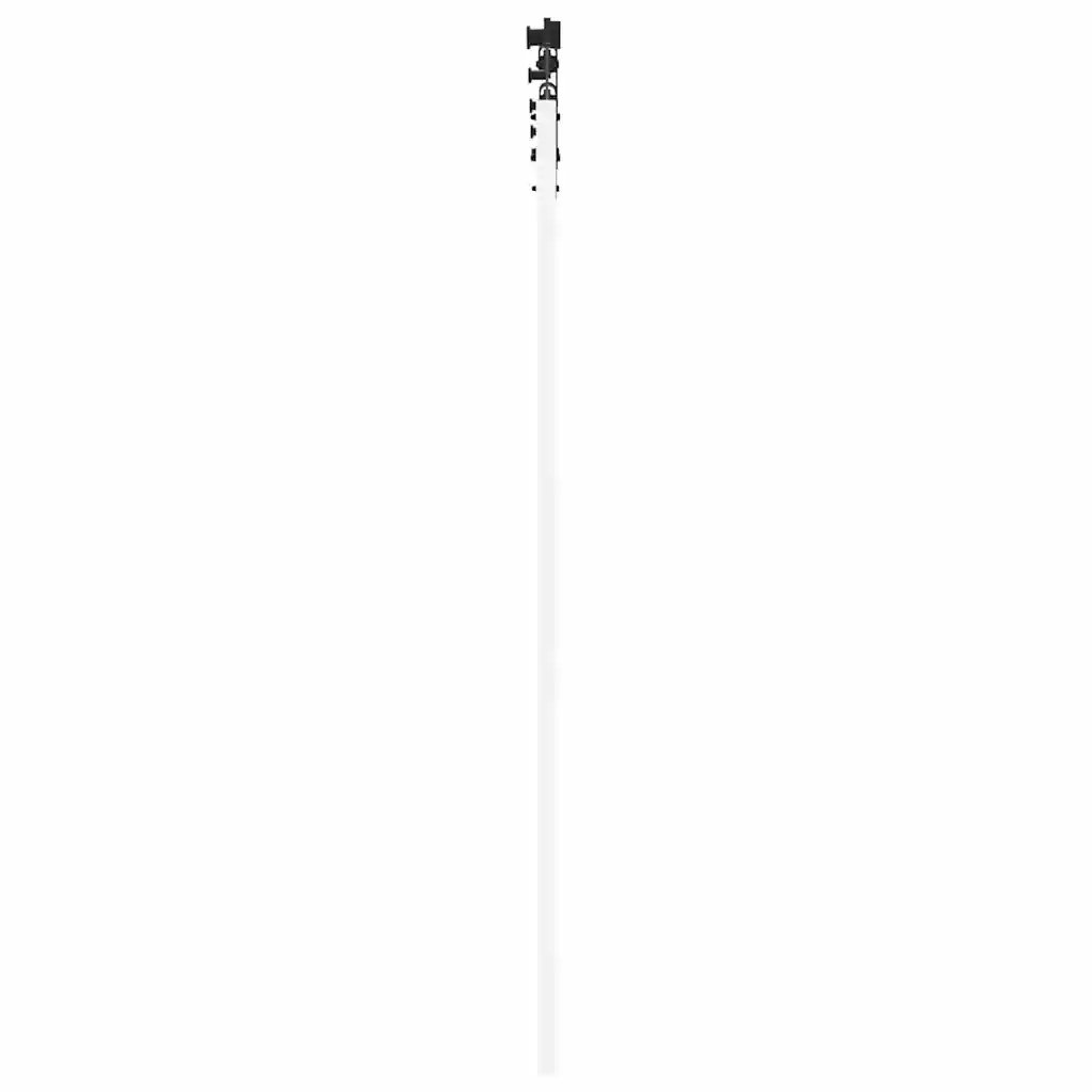 Valge männipuidust ja klaasist liuguks, komplekt, 61 x 198,5 cm