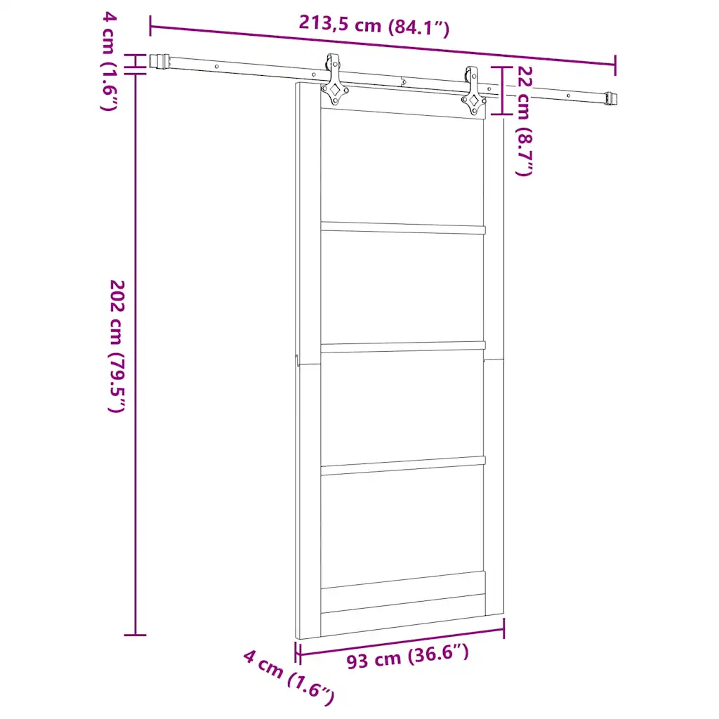 Valge liuguks männipuidu ja klaasiga, 93 x 211 cm, siinisüsteemiga