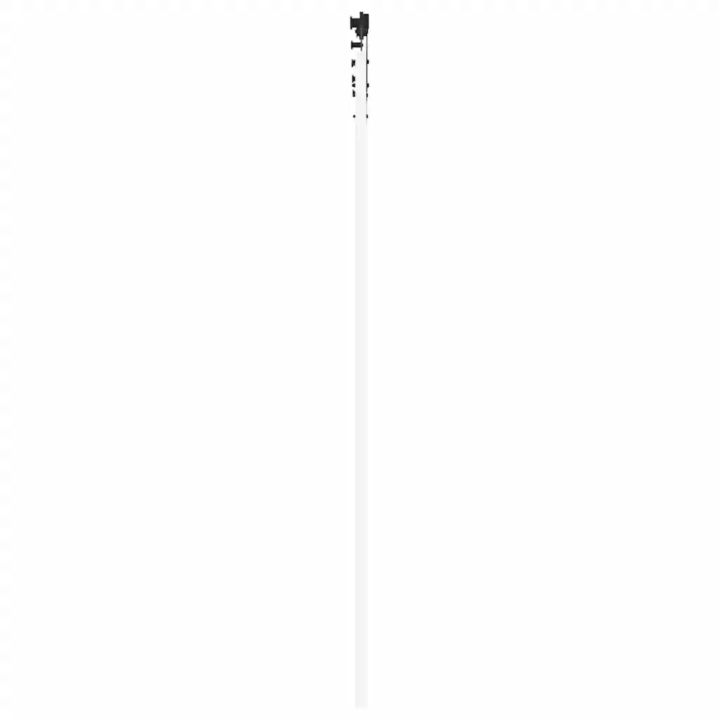 Valge männipuidust liuguks klaasiga, 93 x 232 cm, siinisüsteemiga