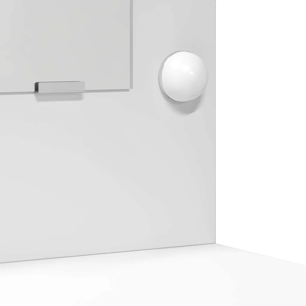 Valge meigilaud LED-peegliga, 3 sahtlit ja kapid, tehispuit, 50 x 41 x 135 cm