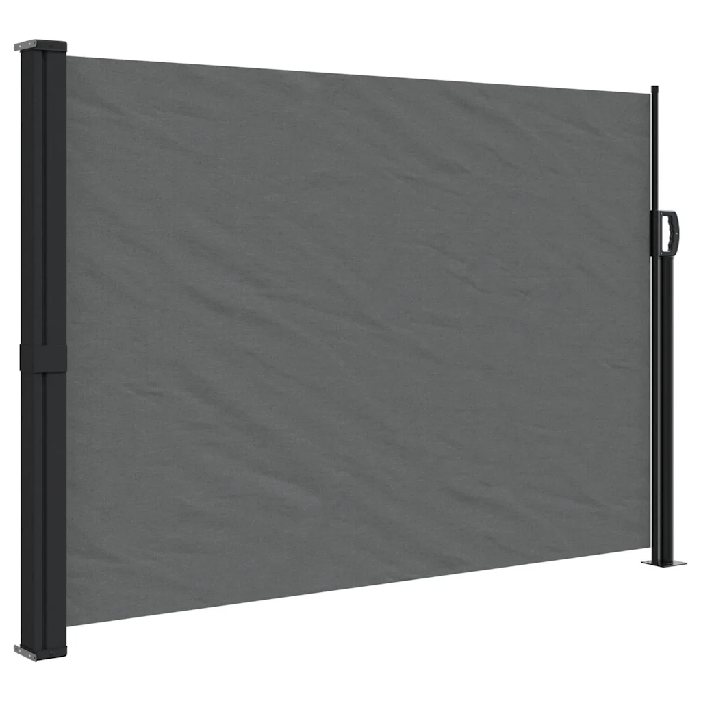 Väljatõmmatav külgmarkiis privaatsuse ja tuulekaitseks, antratsiithall, 140 x 600 cm