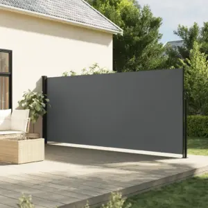 Väljatõmmatav külgmarkiis terrassile, antratsiithall, 160 x 300 cm